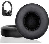 cyclingcolors 2X Coussinet Casque Audio Universel bonnette oreillette Mousse Protection Noir Couvre protège Oreille, 110mm