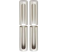 cyclingcolors 2x Couvre gond cache paumelle fenêtre porte portail Charnière Capuchon Protection Meuble Douille, 20mm blanc longueur 118mm plastique (Lot de 2)