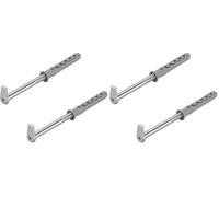 cyclingcolors 2x crochet M6 à visser 5,8mm x 80mm + 2x chevilles 60mm ferrure suspension armoire meuble étagère gond piton (Lot de 2)