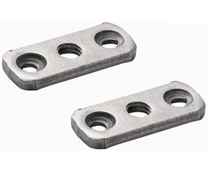 cyclingcolors 2x écrou rectangulaire lit platine 3 trous M8 x 150 acier meuble assemblage vis bois ancien