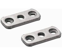 cyclingcolors 2x écrou rectangulaire lit platine 3 trous M9 x 175 acier meuble assemblage vis bois ancien