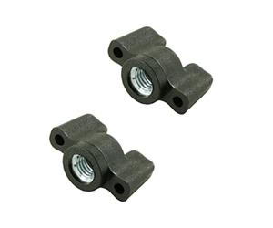 cyclingcolors 2x écrous papillon à oreilles plastique insert acier M4 M5 M6 ailette manette levier (M5)