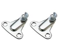 cyclingcolors 2x Equerre de montage assemblage rotule compas relevant Duo acier nickelé Coffre Caisson Cuisine Porte Meuble Ouverture Fermeture Support Fixation