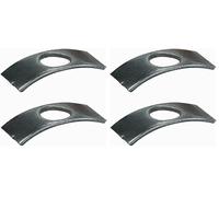 cyclingcolors 2X étrier fermé 30mm à Trou pour vis Assemblage Goujon tête cylindrique Meuble Ancien Demi Lune Rond ferrure Vintage Rustique Bois Table lit (Lot de 2)