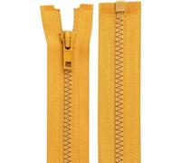 Cyclingcolors 2x Fermeture Éclair N°5 30 Cm Tirette Curseur Polyester Extrémité Ouverte Maille Glissière Vêtement, Moutarde