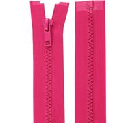 cyclingcolors 2x Fermeture éclair N°5 70 cm tirette curseur polyester extrémité ouverte maille glissière vêtement couture mercerie veste manteau, rose