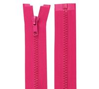 cyclingcolors 2x Fermeture éclair N°5 70 cm tirette curseur polyester extrémité ouverte maille glissière vêtement couture mercerie veste manteau, rose