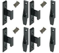cyclingcolors 2x ferrure d'assemblage KEKU EH S (2x plaque + 2x cadre + 8 vis) connecteur charnière clip meuble tiroir placard cuisine porte plaque bois (Lot de 2)