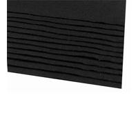 cyclingcolors 2x Feuille Tissu de Feutre Feutrine Loisir Creatif Couture Scrapbooking Art Artisanat Décoration Découpage A4 20x30cm épaisseur 1,1-1,4mm Polyester 166 g/m² - noir