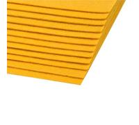 cyclingcolors 2x Feuille Tissu de Feutre Feutrine Loisir Creatif Couture Scrapbooking Art Artisanat Décoration Découpage A4 20x30cm épaisseur 1,5-2mm Polyester 300 g/m² - moutarde