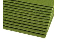 cyclingcolors 2x Feuille Tissu de Feutre Feutrine Loisir Creatif Couture Scrapbooking Art Artisanat Décoration Découpage A4 20x30cm épaisseur 2-3mm Polyester 416 g/m² - vert veldt