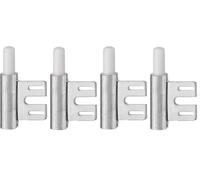 cyclingcolors 2x fiche à visser partie huisserie porte intérieure meuble paumelle charnière acier nickelé 15mm (Lot de 2)