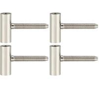 cyclingcolors 2x fiche à visser partie vantail porte intérieure meuble paumelle charnière acier nickelé (Lot de 2)