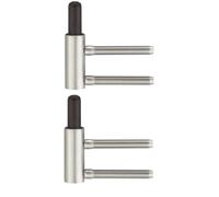 cyclingcolors 2x fiche à visser partie vantail porte intérieure meuble paumelle charnière acier nickelé 7,2mm