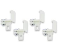 cyclingcolors 2x Fixe embout avec suspendeur polyamide ivoire pour tringle à rideaux 24 x 16mm Accessoire Conducteur Jonction Fenêtre Store Baie vitrée Ouverture Fermeture (Lot de 2)