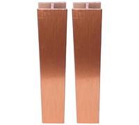 cyclingcolors 2x Jonction de plinthe droite en PVC Connecteur Socle Cuisine Raccord Profil, hauteur 150mm finition cuivre brossé