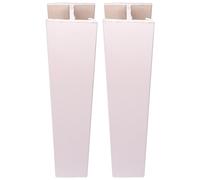 cyclingcolors 2x Jonction de plinthe droite en PVC Connecteur Socle Cuisine Raccord Profil, hauteur 80mm finition blanc