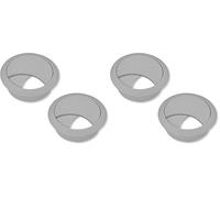 cyclingcolors 2X Passe câble Bureau Table Fil diamètre 58mm encastrable Cordon Prise Ordinateur écran Accessoire ameublement (Gris) (Lot de 2)