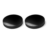 cyclingcolors 2X Patin Silicone Autocollant antidérapant Anti Vibration Rond 50 mm Pied Meuble ménager électronique, Noir