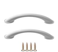 cyclingcolors 2x Poignée de meuble entraxe 96mm plastique placard porte cuisine armoire tiroir buffet maison, blanc