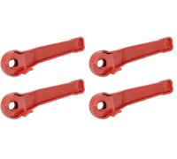 cyclingcolors 2x Poignée levier de rechange pour vanne à bille en acier rouge Robinet Tuyauterie Plomberie Outils, 3/8 (Lot de 2)