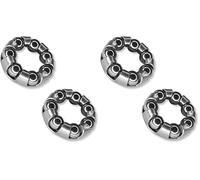 cyclingcolors 2X roulement Cage à Billes moyeu Avant 13mm 20mm 7 Billes 4.76mm Roue vélo Cycle VTT Ville Vintage Route Cyc3701260832017 Argent (Lot de 2)