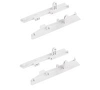 cyclingcolors 2x support de façade 204mm blanc pour tiroir intérieur avec reling frontal carré coulisse meuble cuisine