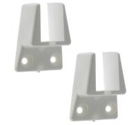 cyclingcolors 2x Support entre-murs en PVC blanc pour tringle à rideau 24 x 16mm Accessoire Volet roulant Maintien Fenêtre Baie vitrée Ouverture Fermeture