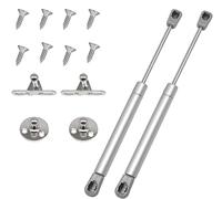 cyclingcolors 2x Vérin à gaz automatique gris Meuble Hydraulique Ressort Amortisseur Porte Bras Charnière, 100N