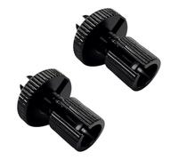 cyclingcolors 2x vis creuse de réglage fendue M8 aluminium ajusteur poignée accélérateur frein embrayage mobylette vélo scooter motoculture cable, noir