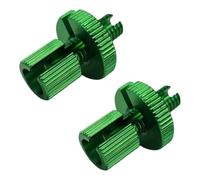 cyclingcolors 2x vis creuse de réglage fendue M8 aluminium ajusteur poignée accélérateur frein embrayage mobylette vélo scooter motoculture cable, vert