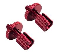cyclingcolors 2x vis creuse de réglage fendue M8 aluminium ajusteur poignée accélérateur frein embrayage mobylette vélo scooter motoculture cable, rouge