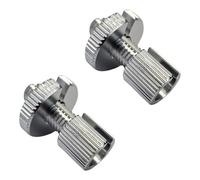 cyclingcolors 2x vis creuse de réglage fendue M8 aluminium ajusteur poignée accélérateur frein embrayage mobylette vélo scooter motoculture cable, argent