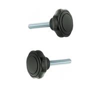cyclingcolors 2x vis tête plastique tige acier M6 M8 poignée bouton serrage manuel rapide mancheron manette (M8x16)