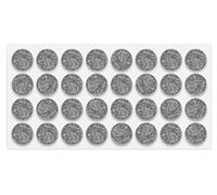 cyclingcolors 32x Patin Feutre Autocollant adhésif Gris diamètre 25mm épaisseur 3mm Anti Rayures A Coller Protection Pied Meuble Table Chaise Sol Parquet