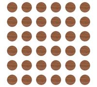 cyclingcolors 36x Cache vis adhésif autocollant diamètre 25mm protection bouchon trou obturateur meuble table chaise maison, Chêne cognac