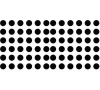 cyclingcolors 36x Cache vis adhésif Autocollant diamètre 25mm Protection Bouchon Trou obturateur Meuble Table Chaise Maison, Noir (Lot de 2)