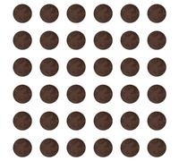 cyclingcolors 36x Cache vis adhésif autocollant diamètre 25mm protection bouchon trou obturateur meuble table chaise maison, Béton marron