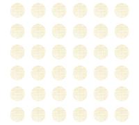 cyclingcolors 36x Cache vis adhésif autocollant diamètre 25mm protection bouchon trou obturateur meuble table chaise maison, Textile beige