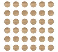 cyclingcolors 36x Cache vis adhésif autocollant diamètre 25mm protection bouchon trou obturateur meuble table chaise maison, Chêne sauvage