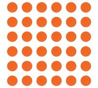 cyclingcolors 36x Cache vis adhésif autocollant diamètre 25mm protection bouchon trou obturateur meuble table chaise maison, Orange