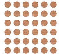 cyclingcolors 36x Cache vis adhésif autocollant diamètre 25mm protection bouchon trou obturateur meuble table chaise maison, Hêtre bavière