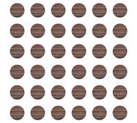 cyclingcolors 36x Cache vis adhésif autocollant diamètre 25mm protection bouchon trou obturateur meuble table chaise maison, Chêne chocolat