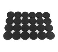 cyclingcolors 48x Patin Feutre Autocollant Auto-Adhésifs Rond 25mm Glisseur 5mm Anti Rayure Anti dérapant Pied Meuble Table Chaise Parquet Protection, noir