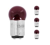 cyclingcolors 4x ampoule 12V 18/5W BAY15D rouge feu arrière + stop moto scooter mobylette voiture