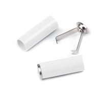 cyclingcolors 4X arrêt de Cordon extrémité Plastique avec poignée intégrée 5mm Embout Bloque Fermoir Attache bloqueur Corde Lacet Fil Camping vêtement Sac mercerie, Blanc