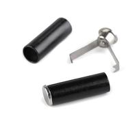 cyclingcolors 4X arrêt de Cordon extrémité Plastique avec poignée intégrée 5mm Embout Bloque Fermoir Attache bloqueur Corde Lacet Fil Camping vêtement Sac mercerie, Noir