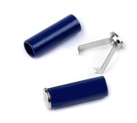 cyclingcolors 4X arrêt de Cordon extrémité Plastique avec poignée intégrée 5mm Embout Bloque Fermoir Attache bloqueur Corde Lacet Fil Camping vêtement Sac mercerie, Bleu foncé