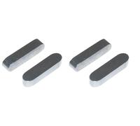 cyclingcolors 4x Clavette parallèle à bouts arrondis en acier forme A DIN 6885 Arbre Tracteur Tondeuse Motoculteur Butée Lame Mécanique Fixation Roue, 4x4x8mm