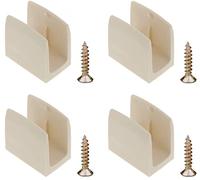 cyclingcolors 4x Clip bloqueur de manivelle volet Roulant beige Support Guide Manette Plastique 15mm - 18mm Universel fenêtre Mur à Visser